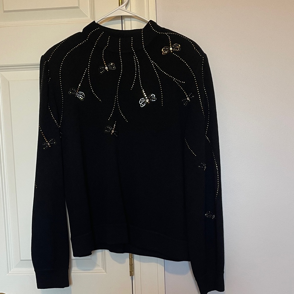 ST JOHN Black Sweater